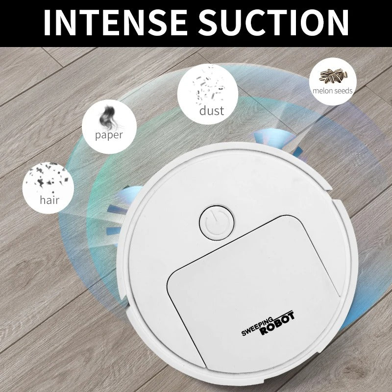 3-in-1 Robot Vacuum Cleaner – Powerful Suction, Smart Navigation & Ideal for Pet Owners