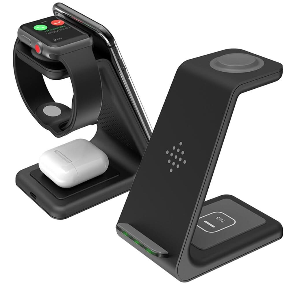 3-in-1 Wireless Charger for Smartphone, Smartwatch and Earbuds