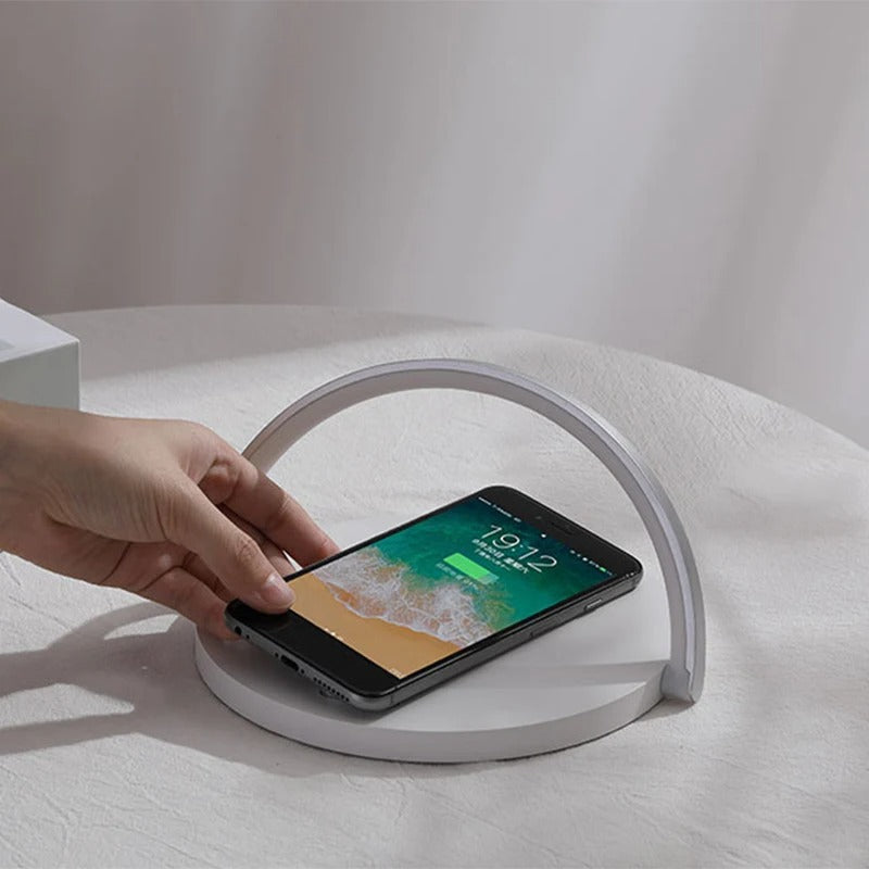 3-in-1 Wireless Charger, Phone Holder and LED Lamp