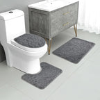 3-Piece Bathroom Mat Set with Non-Slip Comfort