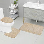 3-Piece Bathroom Mat Set with Non-Slip Comfort