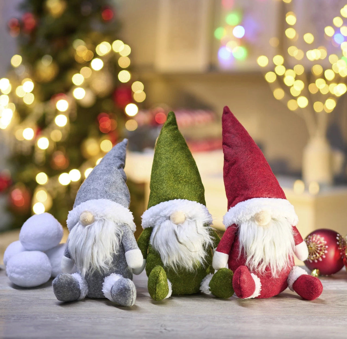 3-Piece Plush Christmas Gonks