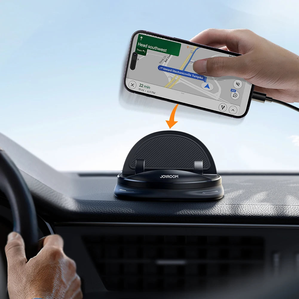 360° Rotating Car Phone Holder – Adjustable Dashboard and Air Vent Mount for Mobile Phones 4–17 cm