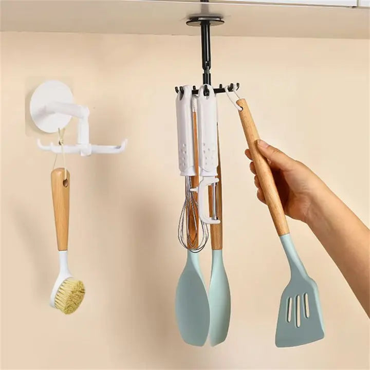 360° Rotating Folding Hook – Space-Saving & Self-Adhesive