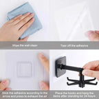 360° Rotating Folding Hook – Space-Saving & Self-Adhesive