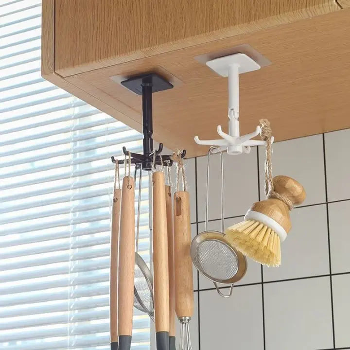 360° Rotating Folding Hook – Space-Saving & Self-Adhesive