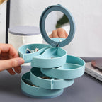 360° Rotating Jewellery Box – Multi-Level Storage Organiser with Maximum Protection