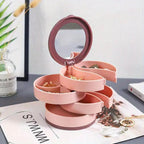 360° Rotating Jewellery Box – Multi-Level Storage Organiser with Maximum Protection