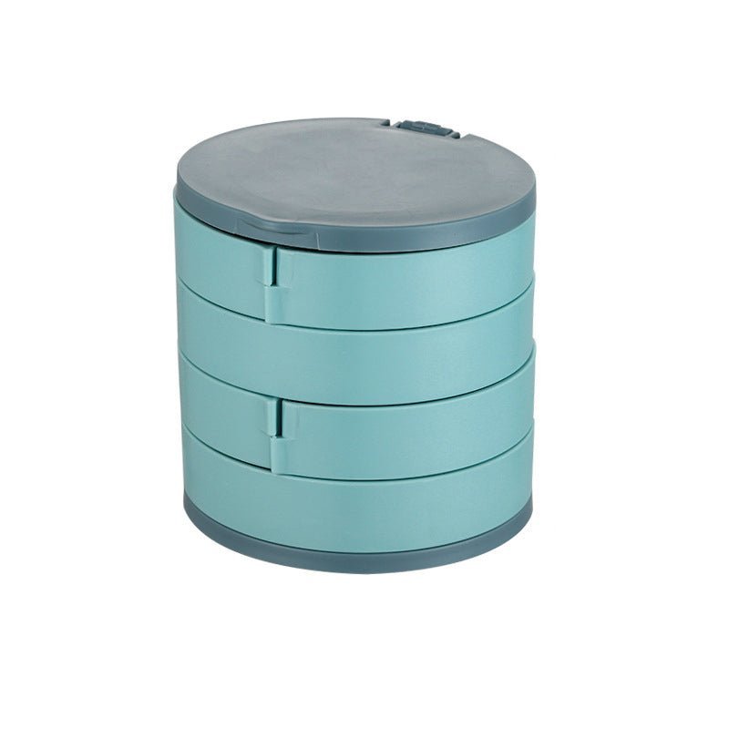 360° Rotating Jewellery Box – Multi-Level Storage Organiser with Maximum Protection