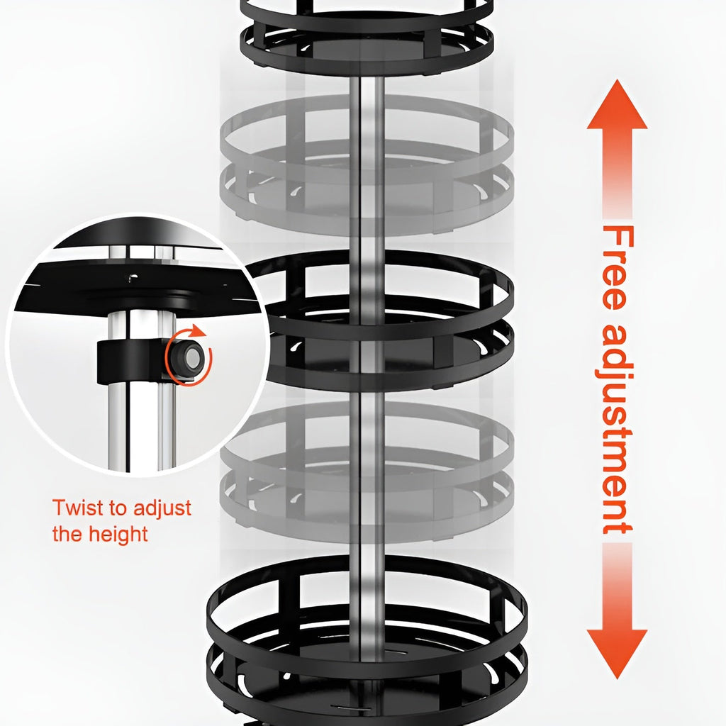 360° Rotating Spice Rack – Multi-Functional Kitchen Organiser Shelf