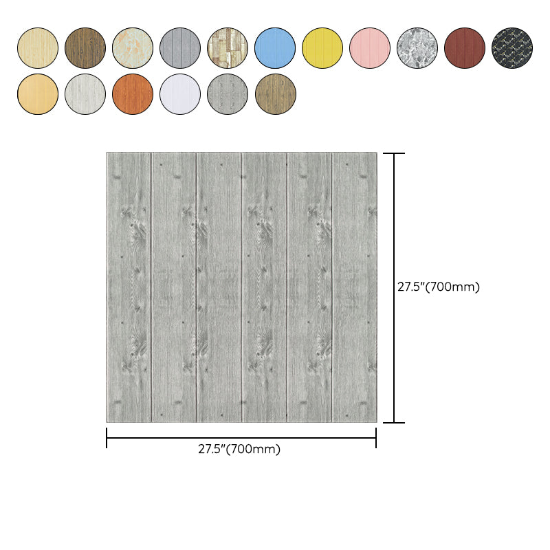 3D embossed self-adhesive wood-effect wall panels