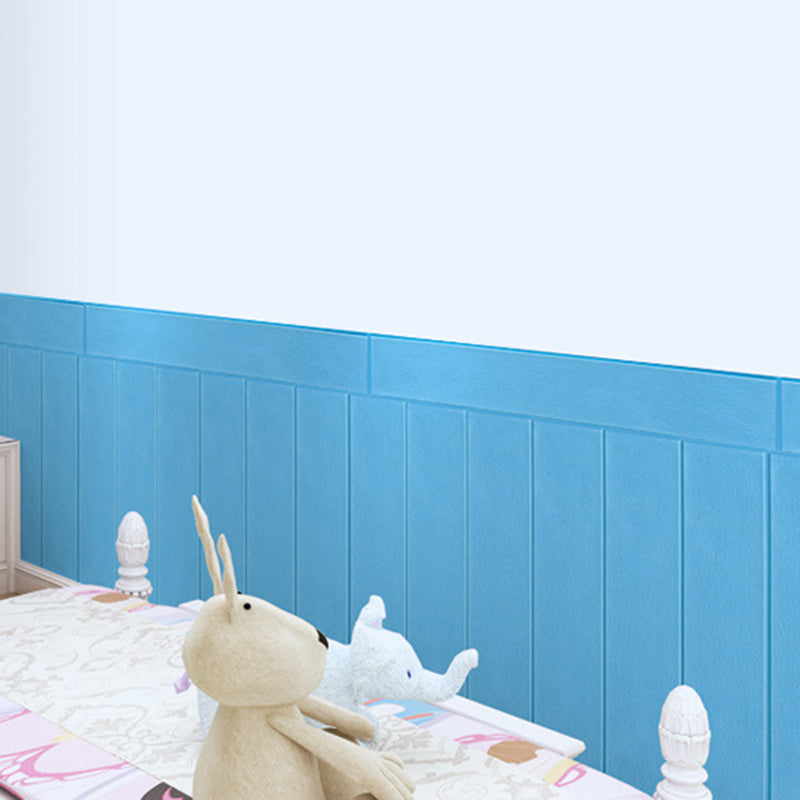 3D embossed self-adhesive wood-effect wall panels