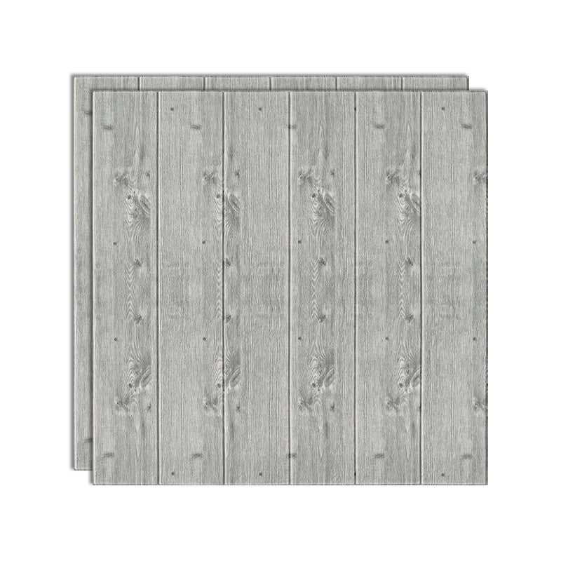 3D embossed self-adhesive wood-effect wall panels