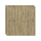 3D embossed self-adhesive wood-effect wall panels