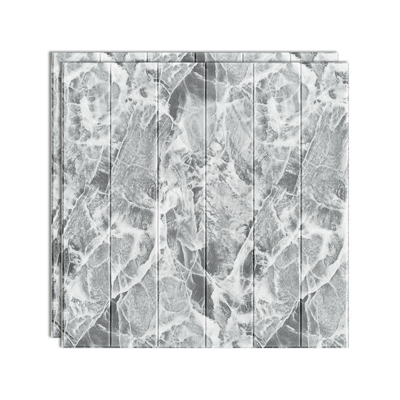 3D embossed self-adhesive wood-effect wall panels
