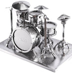 3D Metal Drum Set Craft Puzzle with Laser-Cut Detail