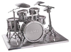 3D Metal Drum Set Craft Puzzle with Laser-Cut Detail