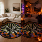Boneroshop – 3D Skeleton Vortex Halloween Rug