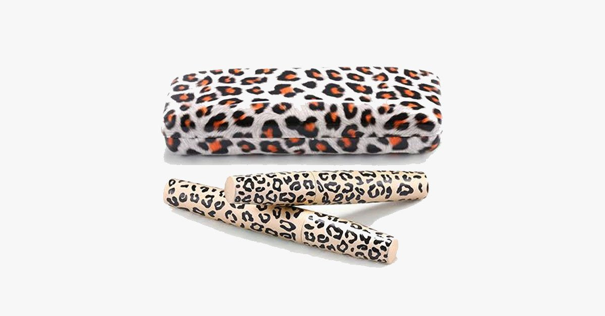 3D Transplant Gel & Mascara in Leopard Pattern Bottle – Natural Fibres, Waterproof & Easy to Use