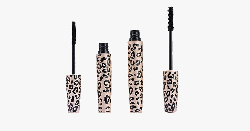 3D Transplant Gel & Mascara in Leopard Pattern Bottle – Natural Fibres, Waterproof & Easy to Use
