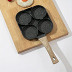 4-Hole Non-Stick Pan – Multipurpose Pan for Eggs, Pancakes & Mini Burgers