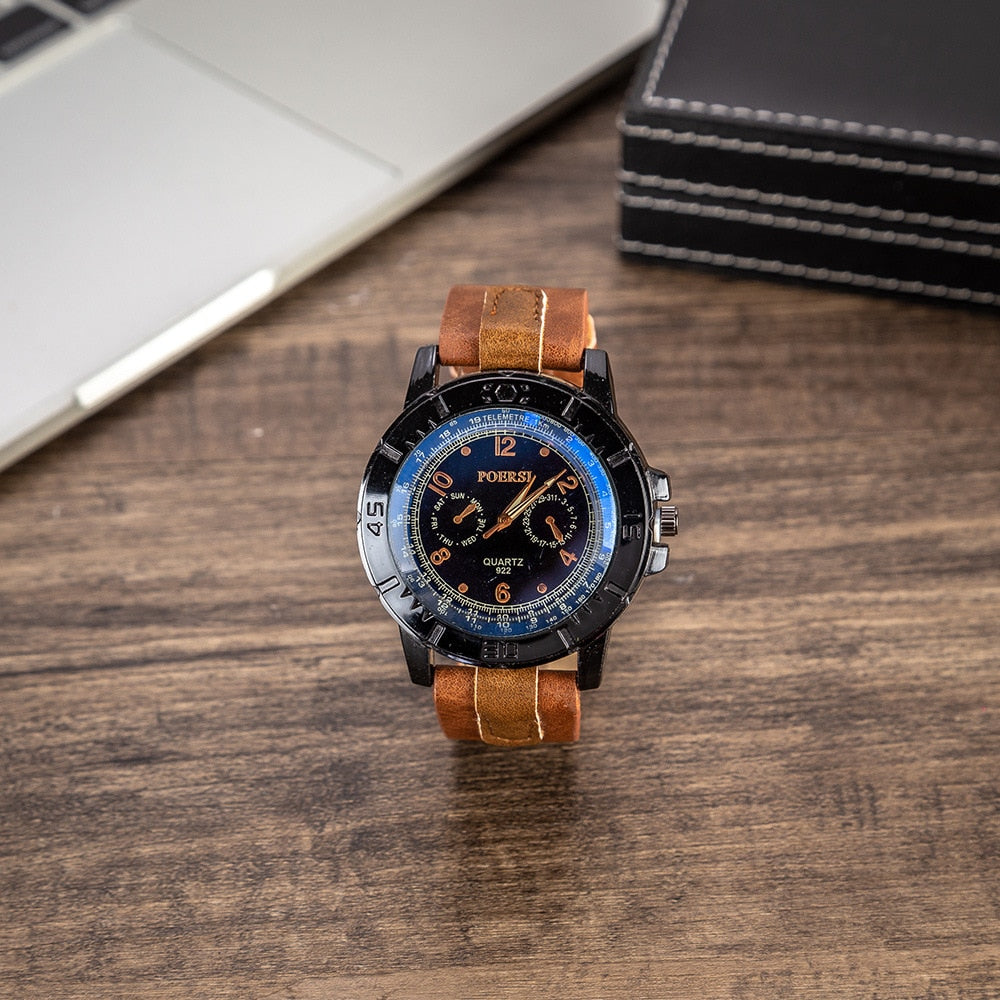 4-Piece Luxury Men's Business Watch Gift Set