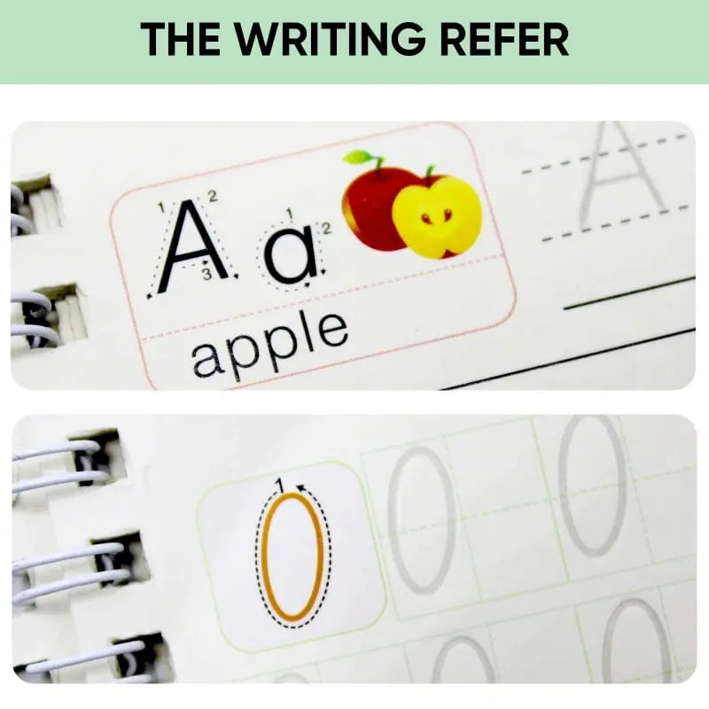 4-Piece Reusable Learning Booklet Set for Children