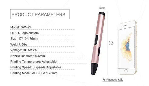 4th Gen 3D Drawing Pen – 3D Printing Pen
