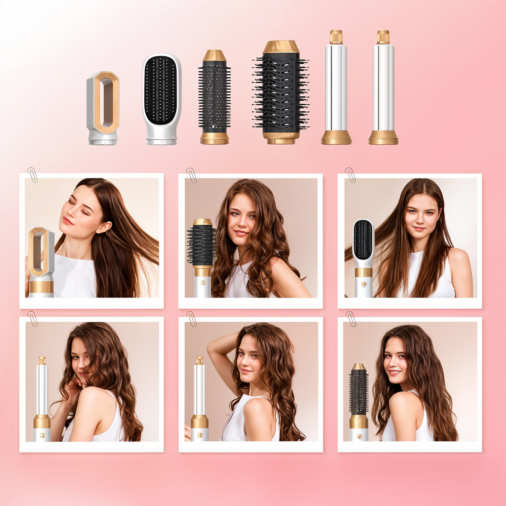 5-in-1 Hair Dryer with Styling Attachments