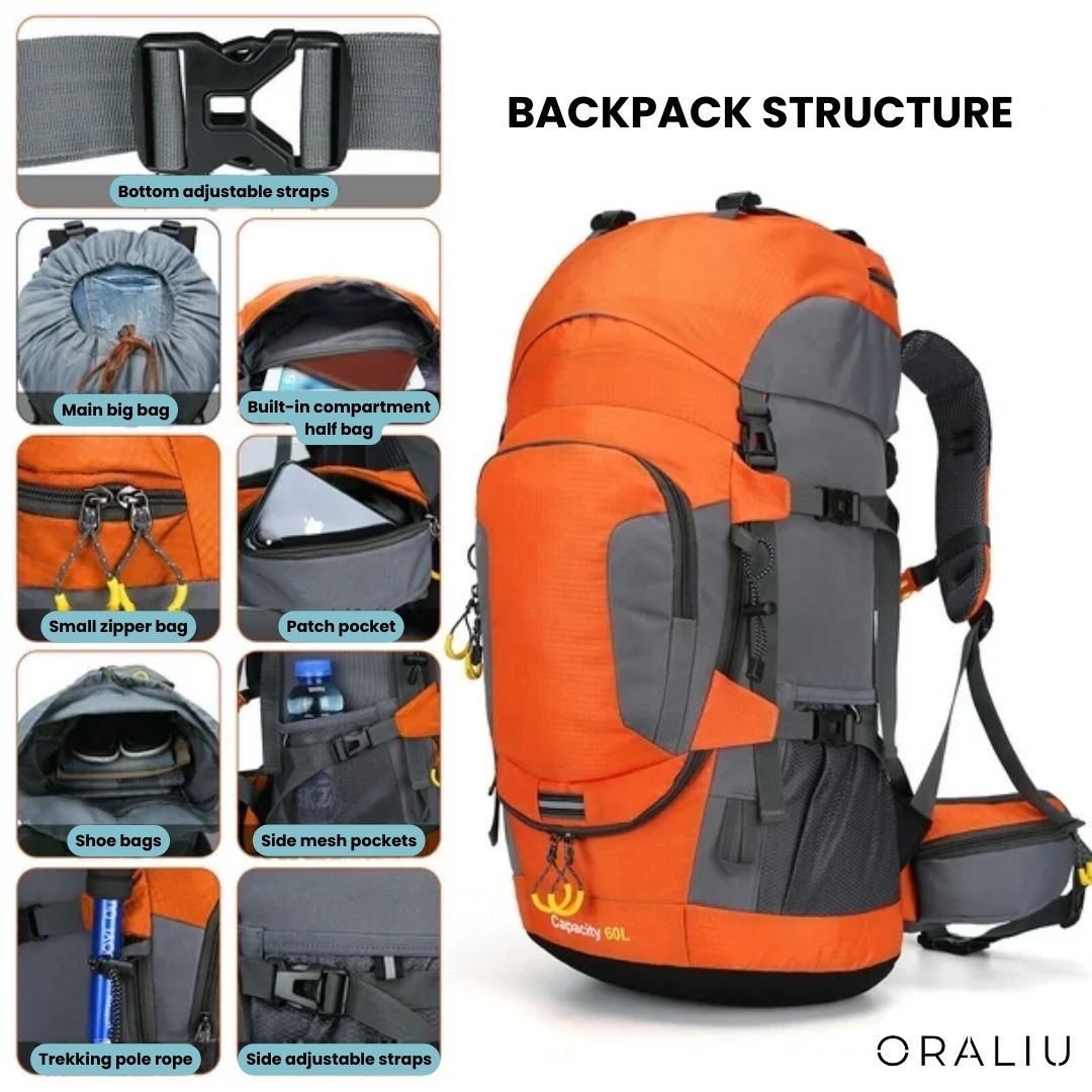 60L Waterproof Backpack – Ultimate Outdoor Rucksack for All Adventures