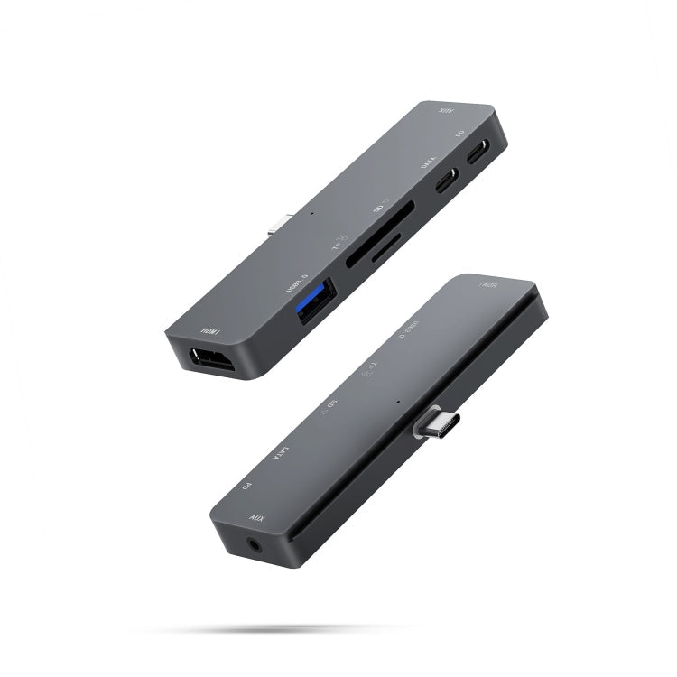7-in-1 USB-C Docking Station for iPad Pro – HDMI 4K, Audio, SD/TF, USB 3.0, PD Charging