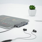 7-in-1 USB-C Docking Station for iPad Pro – HDMI 4K, Audio, SD/TF, USB 3.0, PD Charging