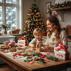 8-Piece Christmas Gift Box Set for Biscuits, Sweets and Festive Treats
