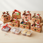 8-Piece Christmas Gift Box Set for Biscuits, Sweets and Festive Treats