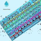 87-Key Mechanical Gaming Keyboard with RGB Backlight and Blue Switches