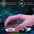 87-Key Mechanical Gaming Keyboard with RGB Backlight and Blue Switches