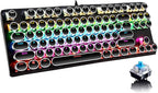 87-Key Mechanical Gaming Keyboard with RGB Backlight and Blue Switches