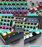 87-Key Mechanical Gaming Keyboard with RGB Backlight and Blue Switches