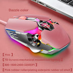 87-Key Mechanical Gaming Keyboard with RGB Backlight and Blue Switches