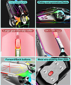 87-Key Mechanical Gaming Keyboard with RGB Backlight and Blue Switches
