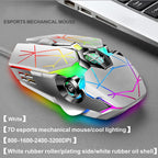 87-Key Mechanical Gaming Keyboard with RGB Backlight and Blue Switches