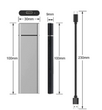 8TB Portable External Hard Drive with High-Speed Transfer and Aluminium Housing