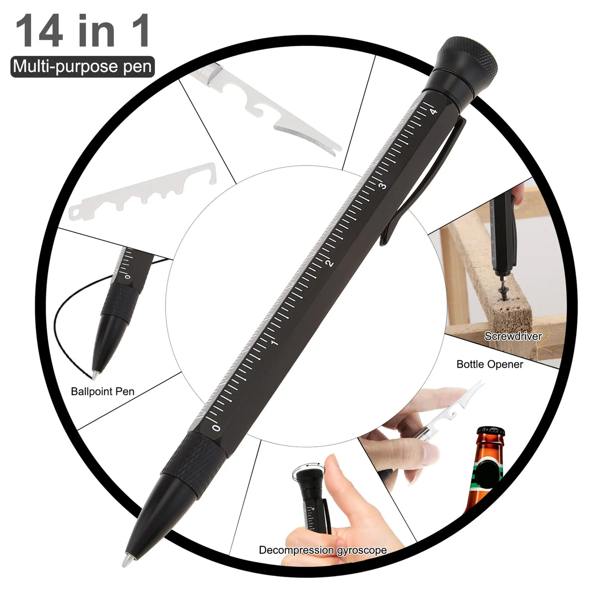 9-in-1 Multifunctional Task Master Pen