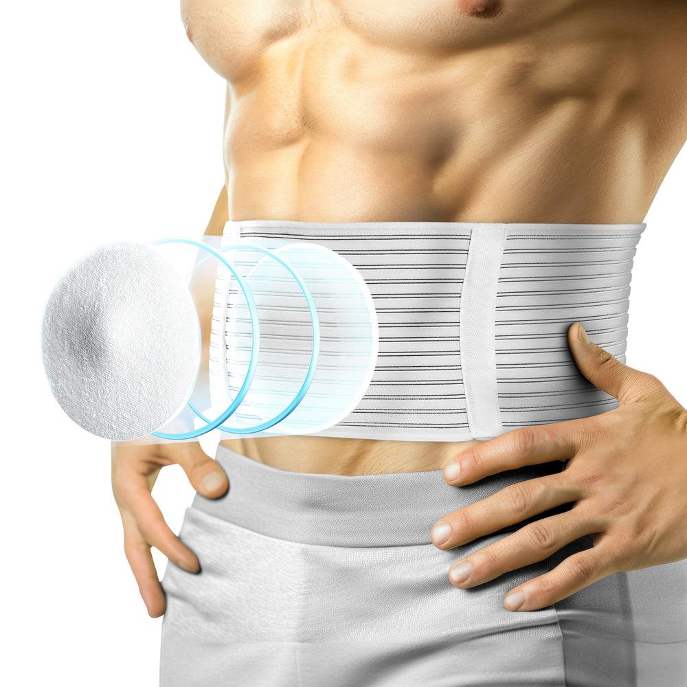Abdominal Binder for Men and Women, Hernia Belt for Men with Removable Pad, Hernia Belt for Women, Belly Binder