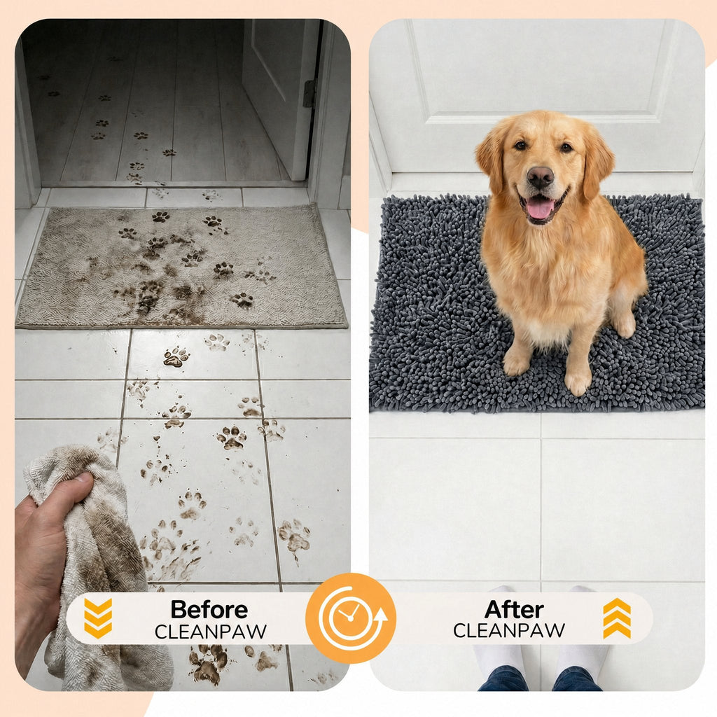 Absorbent Non-Slip Dog Door Mat for Muddy Paws