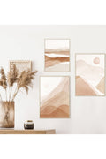 Academia Beige Landscape Canvas