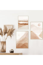Academia Beige Landscape Canvas