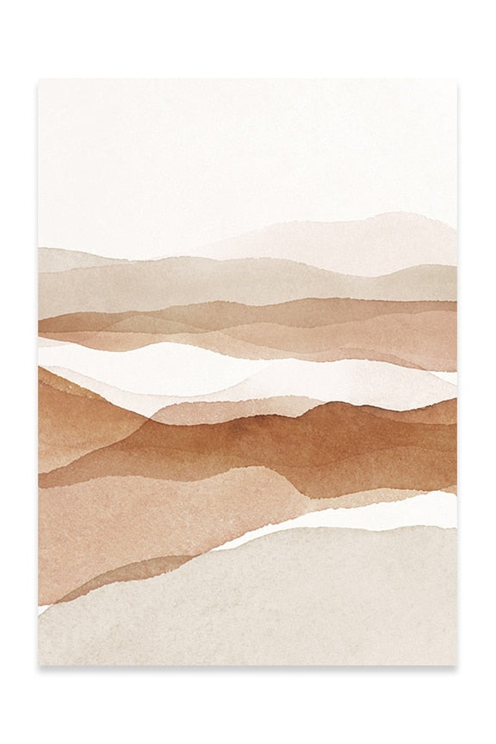 Academia Beige Landscape Canvas
