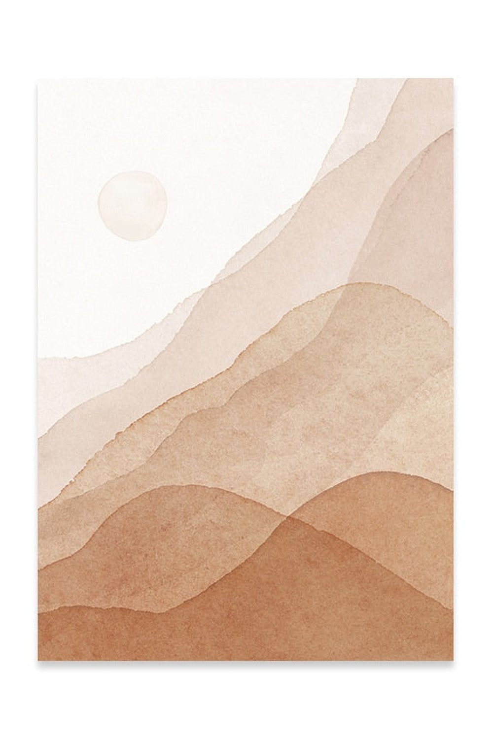 Academia Beige Landscape Canvas
