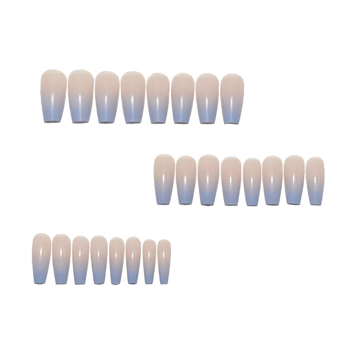Acrylic Nails in Elegant Ombre Look